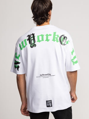 T-SHIRT OVER SIZE Cream / XXL