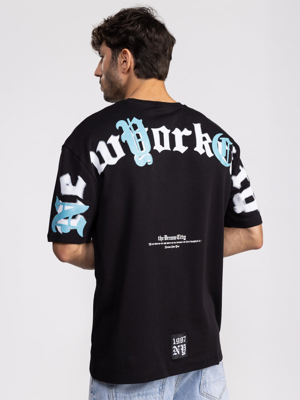 T-SHIRT OVER SIZE Black / XXL