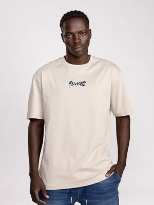 T-SHIRT OVER SIZE Stone / XXL