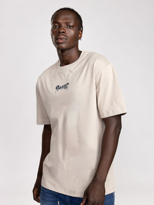 T-SHIRT OVER SIZE Stone / XXL