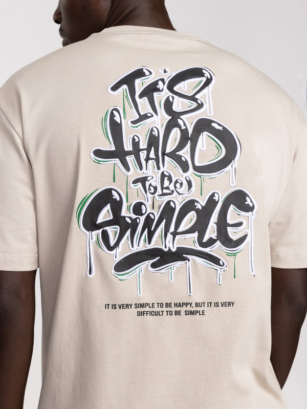 T-SHIRT OVER SIZE Stone / XXL