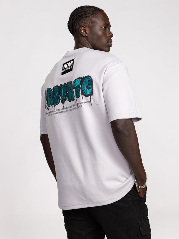 T-SHIRT OVER SIZE Light Gray / XXL