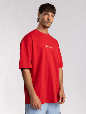 T-SHIRT OVER SIZE Red / XXL