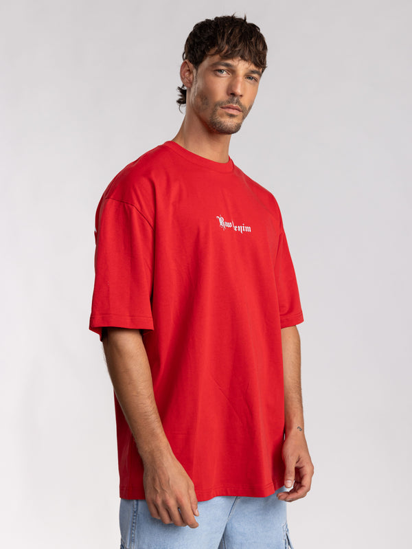 T-SHIRT OVER SIZE Red / XXL