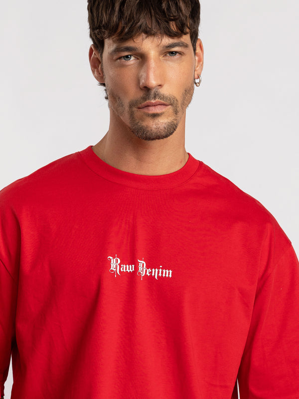 T-SHIRT OVER SIZE Red / XXL