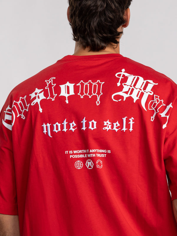 T-SHIRT OVER SIZE Red / XXL