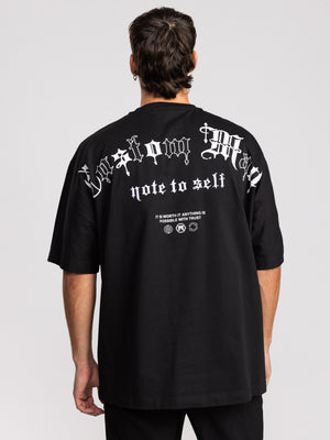 T-SHIRT OVER SIZE Black / XXL