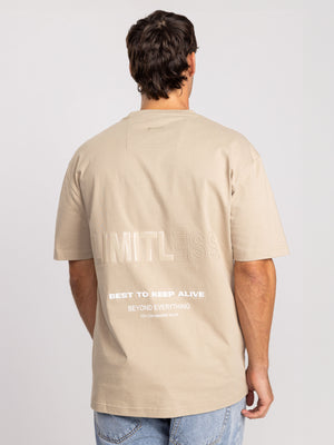 T-SHIRT OVER SIZE Khaki / XXL