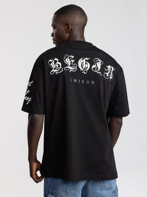 T-SHIRT OVER SIZE Black / XXL