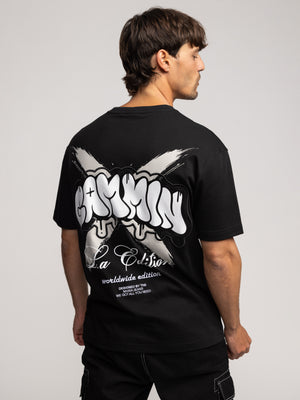 T-SHIRT OVER SIZE Black / XXL