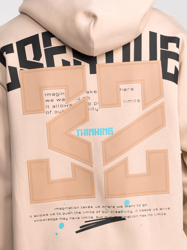 FASHION HOODIE Beige / XXL