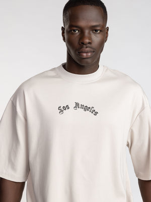 T-SHIRT OVER SIZE Stone / XXL