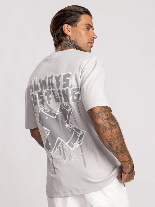 T-SHIRT OVER SIZE Light Gray / XXL