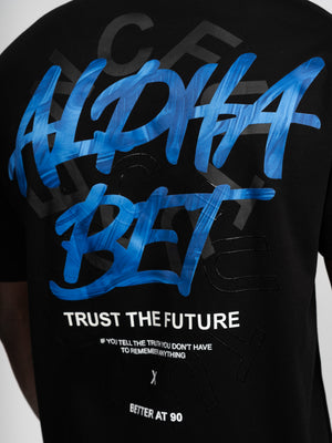 T-SHIRT OVER SIZE Black / XXL