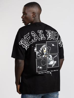 T-SHIRT OVER SIZE Black / XXL