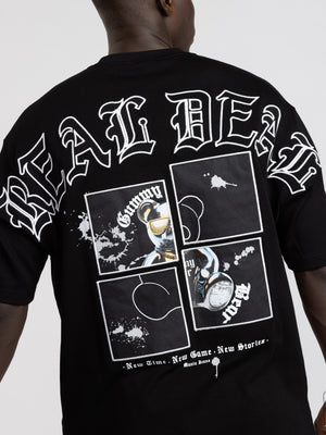 T-SHIRT OVER SIZE Black / XXL