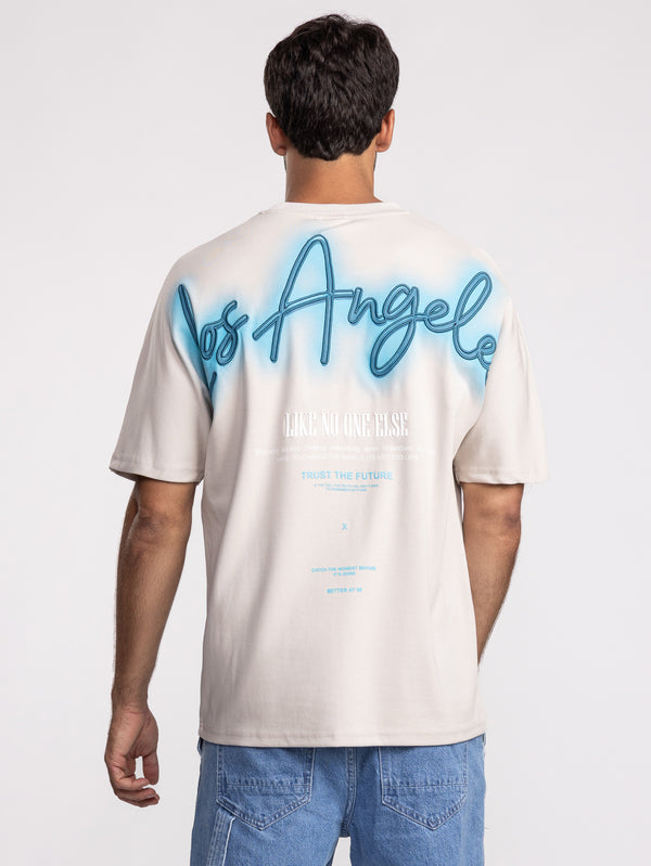 T-SHIRT OVER SIZE Stone / XXL
