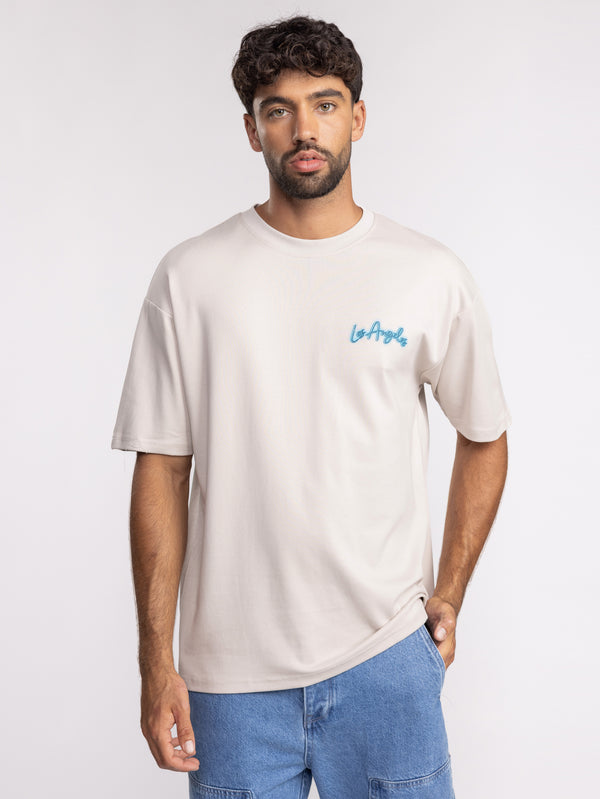 T-SHIRT OVER SIZE Stone / XXL