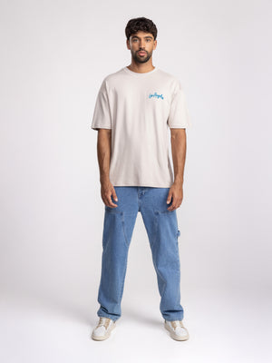 T-SHIRT OVER SIZE Stone / XXL