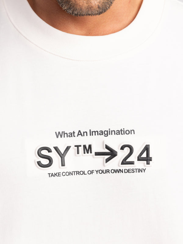 T-SHIRT OVER SIZE Cream / XXL