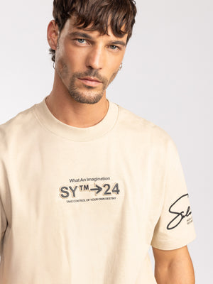 T-SHIRT OVER SIZE Stone / XXL