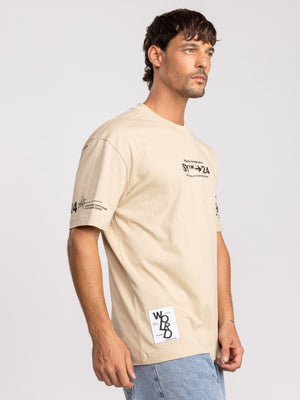 T-SHIRT OVER SIZE Stone / XXL