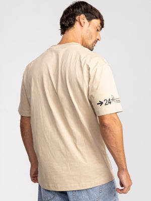 T-SHIRT OVER SIZE Stone / XXL