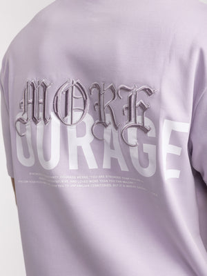 T-SHIRT OVER SIZE Purple / XXL