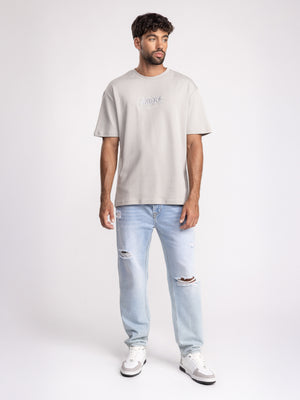 T-SHIRT OVER SIZE Light Gray / XXL