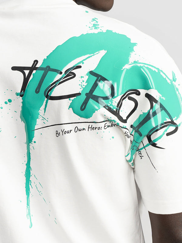 T-SHIRT OVER SIZE Cream / XXL