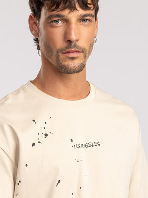 T-SHIRT OVER SIZE Beige / XXL