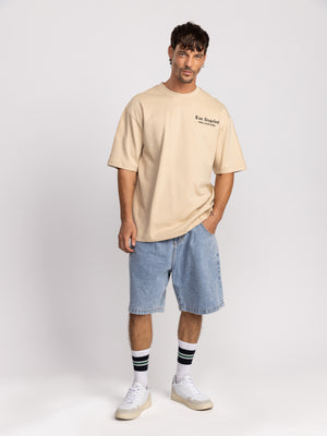 T-SHIRT OVER SIZE Beige / XXL