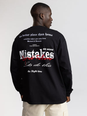 LONG FASHION SLEEVE T Black / XXL