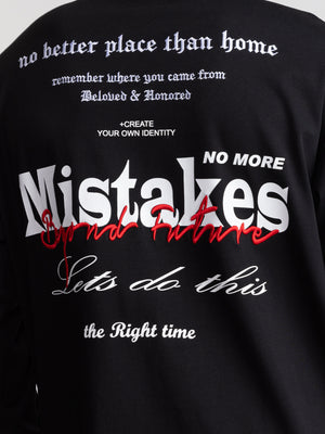 LONG FASHION SLEEVE T Black / XXL