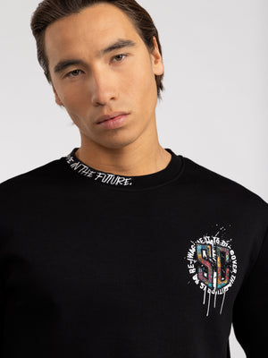 FASHION SWEATSHIRT Black / XXL