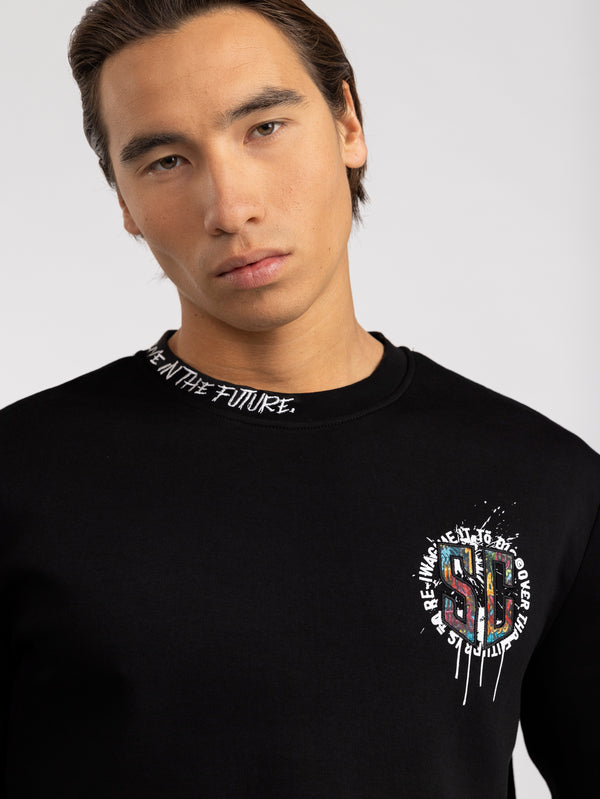 FASHION SWEATSHIRT Black / XXL