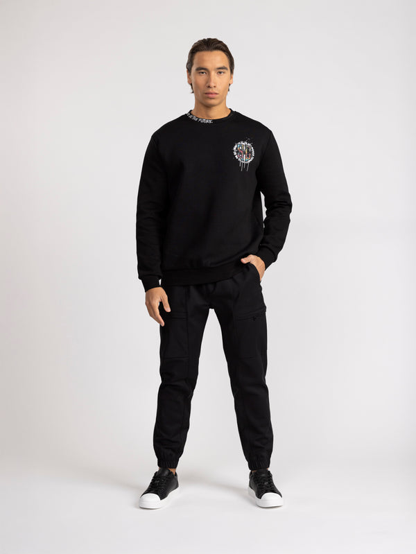 FASHION SWEATSHIRT Black / XXL