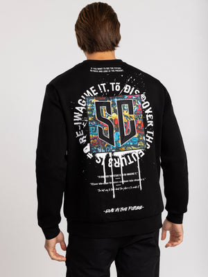 FASHION SWEATSHIRT Black / XXL