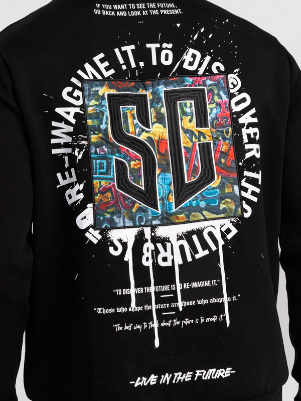 FASHION SWEATSHIRT Black / XXL
