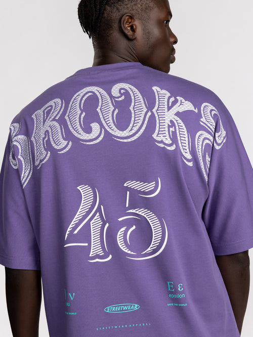 T-SHIRT OVER SIZE Purple / XXL