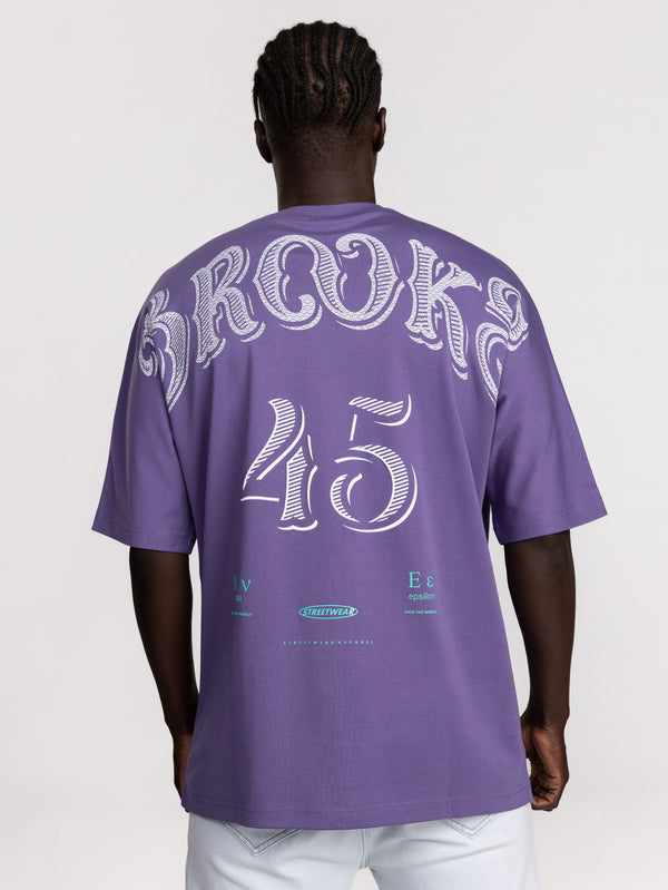 T-SHIRT OVER SIZE Purple / XXL