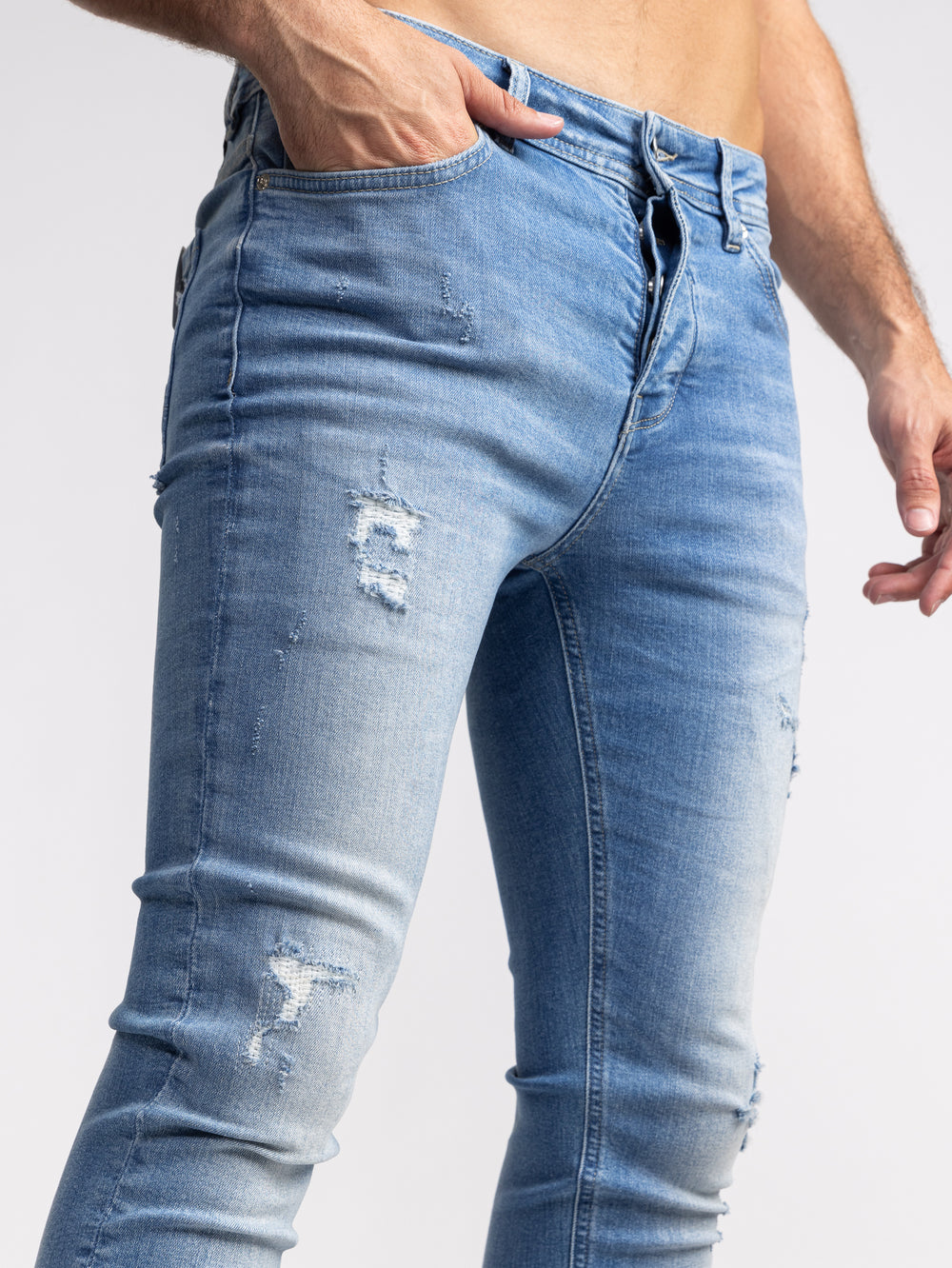 FASHION JEANS Light Blue / 38