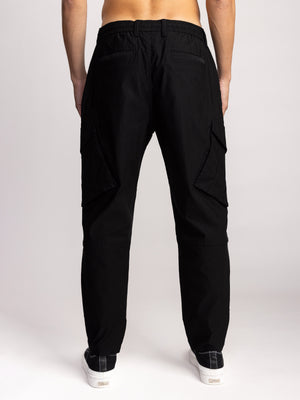 CARGO WOVEN PANTS Black / 48