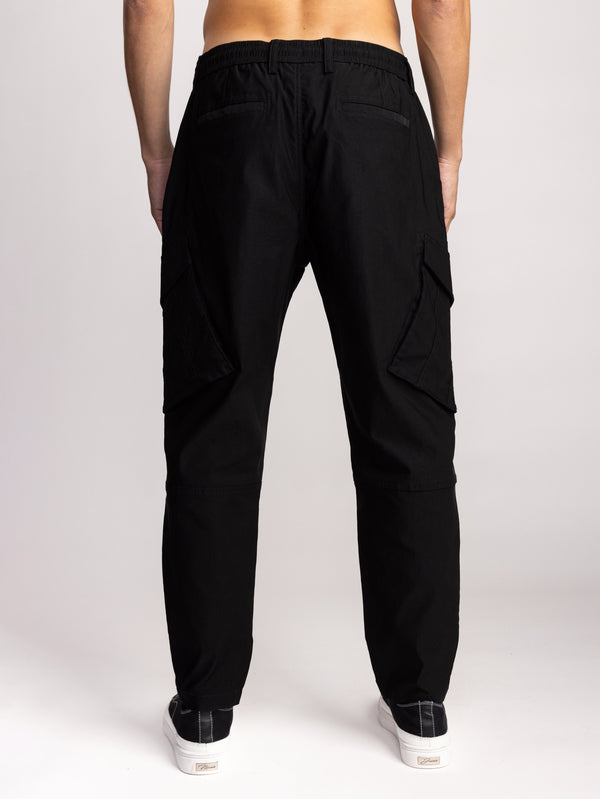 CARGO WOVEN PANTS Black / 48