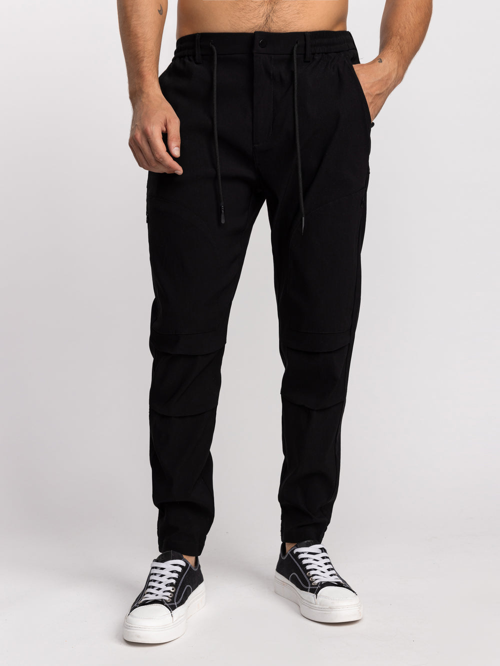 CARGO WOVEN PANTS Black / 48