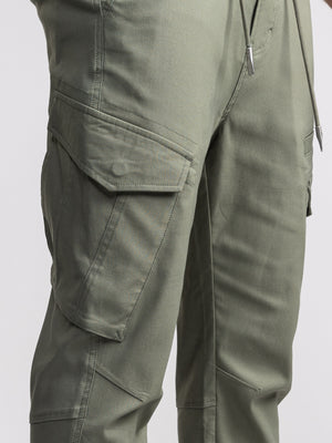 CARGO WOVEN PANTS Olive / 48