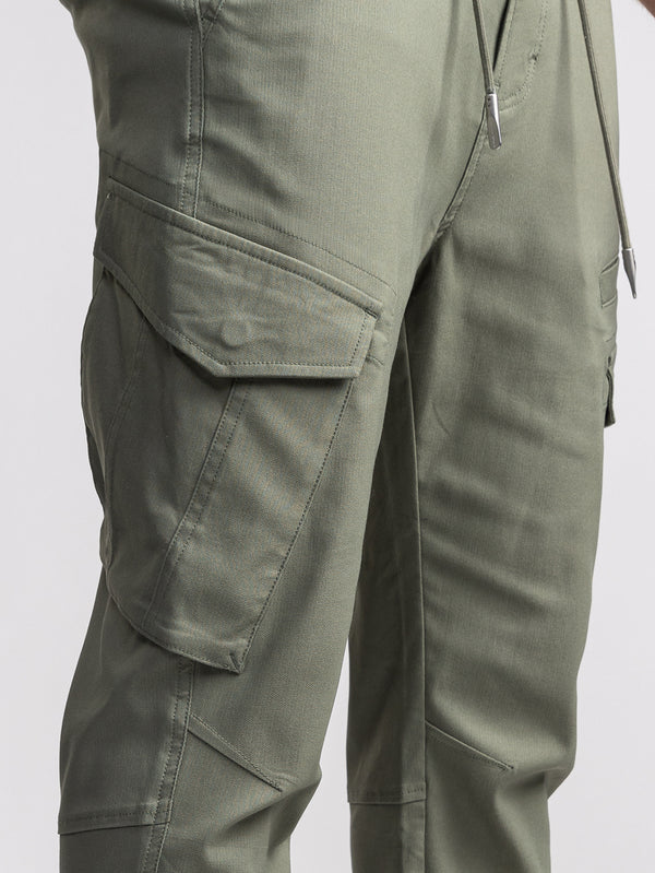 CARGO WOVEN PANTS Olive / 48