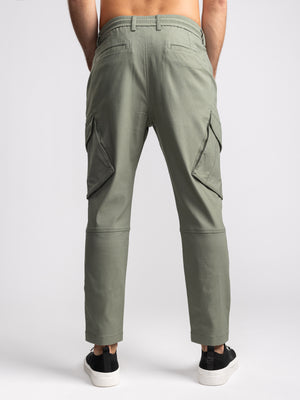 CARGO WOVEN PANTS Olive / 48