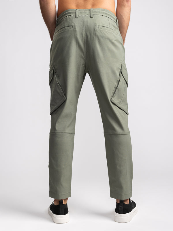 CARGO WOVEN PANTS Olive / 48