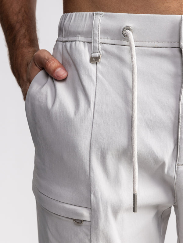 CARGO WOVEN PANTS Light Gray / 48